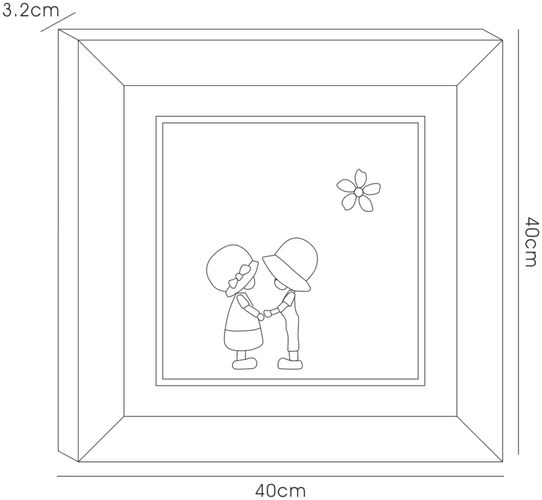 IL70505  Emotion Boy And Girl Crystal Art